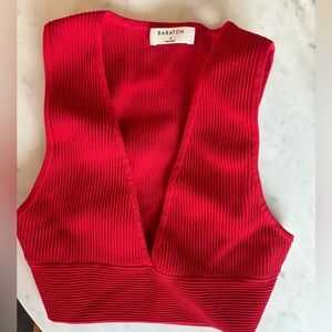 Sculpt Knit Deep V Tank